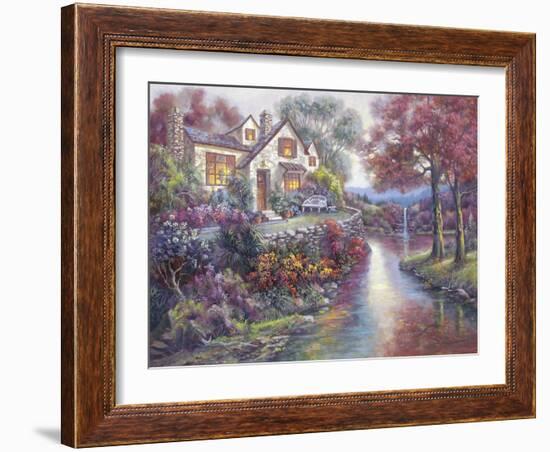 Crystal Streams-Carl Valente-Framed Art Print