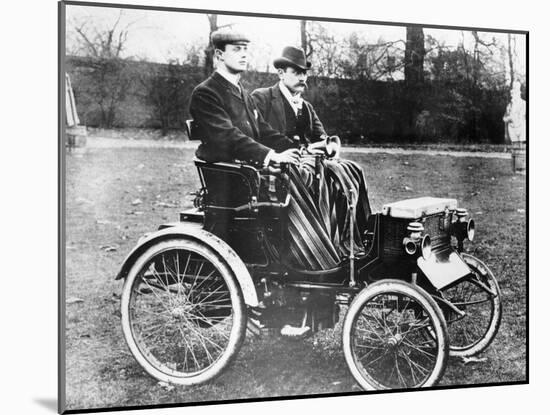 Cs Rolls in His 4Hp Peugeot Voiturette, C1900-null-Mounted Photographic Print