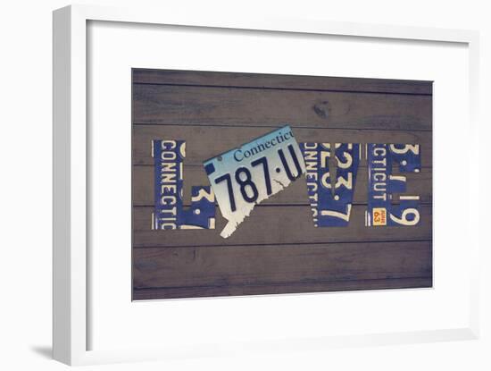 CT State Love-Design Turnpike-Framed Giclee Print