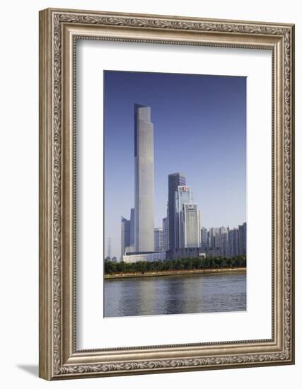 CTF Finance Centre (world's seventh tallest building in 2017 at 530m), Tianhe, Guangzhou, Guangdong-Ian Trower-Framed Photographic Print