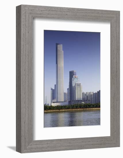 CTF Finance Centre (world's seventh tallest building in 2017 at 530m), Tianhe, Guangzhou, Guangdong-Ian Trower-Framed Photographic Print