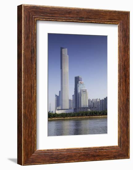CTF Finance Centre (world's seventh tallest building in 2017 at 530m), Tianhe, Guangzhou, Guangdong-Ian Trower-Framed Photographic Print