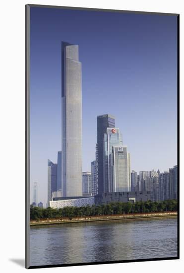 CTF Finance Centre (world's seventh tallest building in 2017 at 530m), Tianhe, Guangzhou, Guangdong-Ian Trower-Mounted Photographic Print