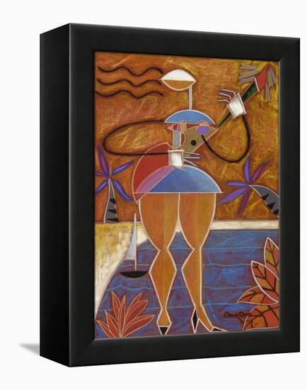 Cuatro Caliente-Oscar Ortiz-Framed Premier Image Canvas