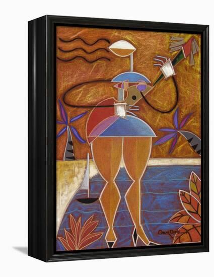 Cuatro Caliente-Oscar Ortiz-Framed Premier Image Canvas