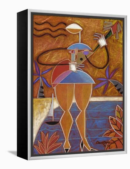 Cuatro Caliente-Oscar Ortiz-Framed Premier Image Canvas