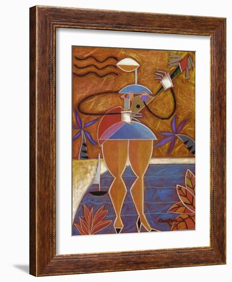 Cuatro Caliente-Oscar Ortiz-Framed Giclee Print