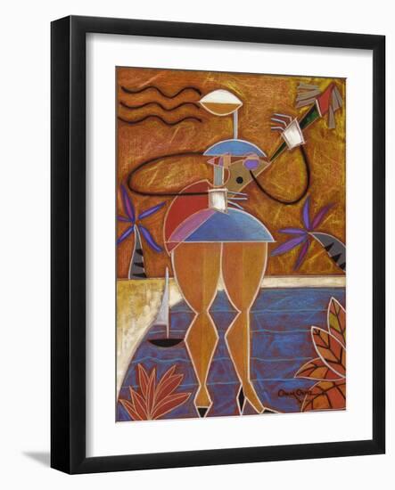 Cuatro Caliente-Oscar Ortiz-Framed Giclee Print