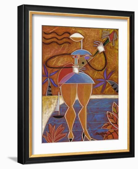 Cuatro Caliente-Oscar Ortiz-Framed Giclee Print