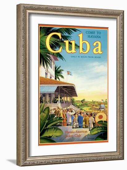 Cuba and American Jockey-Kerne Erickson-Framed Art Print