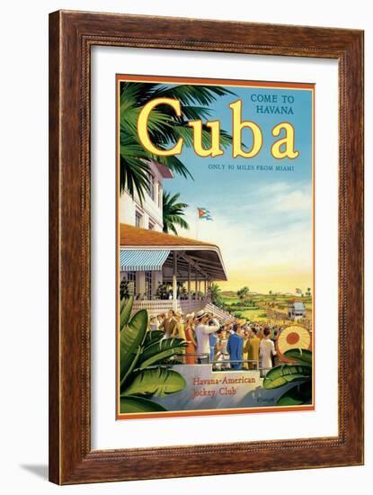 Cuba and American Jockey-Kerne Erickson-Framed Art Print