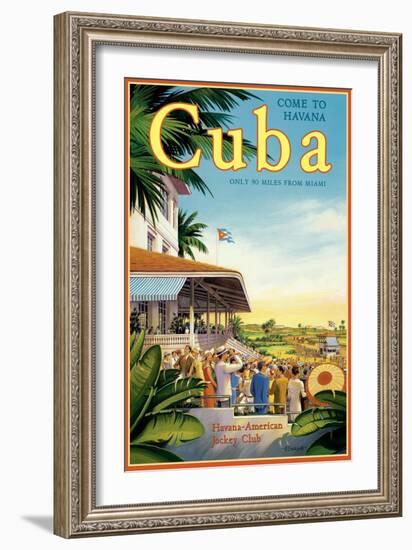 Cuba and American Jockey-Kerne Erickson-Framed Art Print