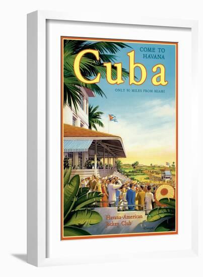 Cuba and American Jockey-Kerne Erickson-Framed Art Print