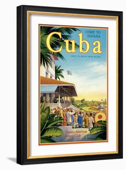 Cuba and American Jockey-Kerne Erickson-Framed Art Print