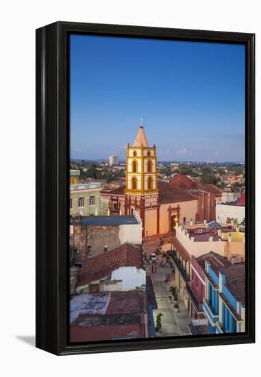 Cuba, Camaguey, Camaguey Province, City Looking Towards Iglesia De Nuestra Señora De La Soledad-Jane Sweeney-Framed Premier Image Canvas