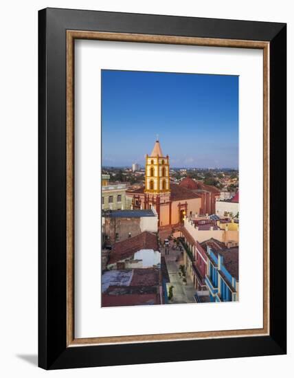Cuba, Camaguey, Camaguey Province, City Looking Towards Iglesia De Nuestra Señora De La Soledad-Jane Sweeney-Framed Photographic Print