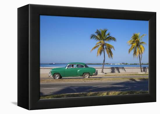 Cuba, Cienfuegos, the Malecon Linking the City Center to Punta Gorda-Jane Sweeney-Framed Premier Image Canvas