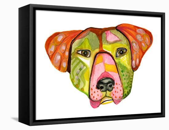 Cuba Dog, Hector-Stacy Milrany-Framed Stretched Canvas