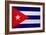 Cuba Flag Design with Wood Patterning - Flags of the World Series-Philippe Hugonnard-Framed Art Print