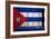 Cuba Flag-budastock-Framed Art Print