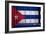 Cuba Flag-budastock-Framed Art Print