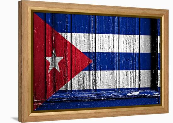 Cuba Flag-budastock-Framed Stretched Canvas