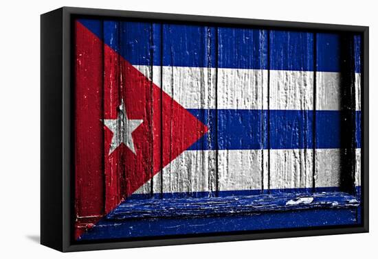 Cuba Flag-budastock-Framed Stretched Canvas