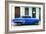 Cuba Fuerte Collection - 66 Street Havana Blue Car-Philippe Hugonnard-Framed Photographic Print