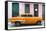 Cuba Fuerte Collection - 66 Street Havana Orange Car-Philippe Hugonnard-Framed Stretched Canvas