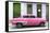 Cuba Fuerte Collection - 66 Street Havana Pink Car-Philippe Hugonnard-Framed Stretched Canvas