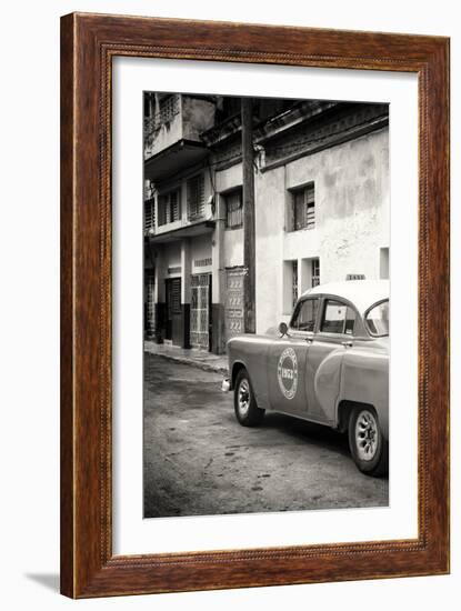 Cuba Fuerte Collection B&W - 1953 Pontiac Original Classic Car III-Philippe Hugonnard-Framed Photographic Print