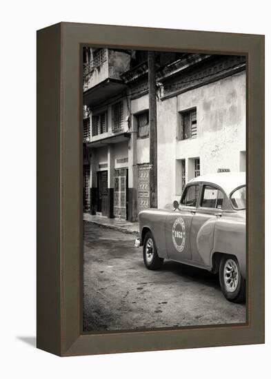 Cuba Fuerte Collection B&W - 1953 Pontiac Original Classic Car III-Philippe Hugonnard-Framed Premier Image Canvas