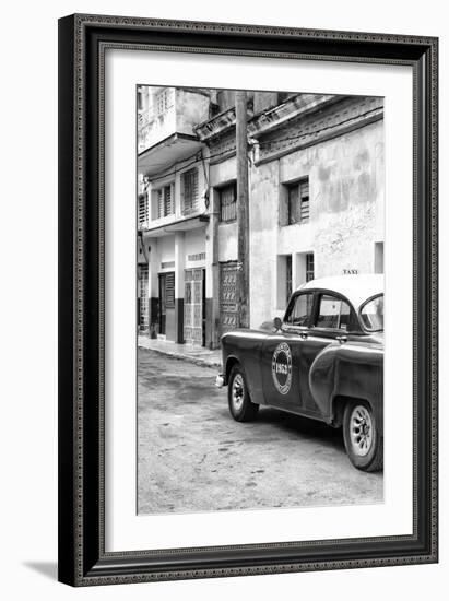 Cuba Fuerte Collection B&W - 1953 Pontiac Original Classic Car IV-Philippe Hugonnard-Framed Photographic Print
