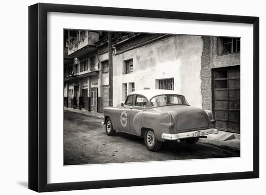 Cuba Fuerte Collection B&W - 1953 Pontiac Original Classic Car-Philippe Hugonnard-Framed Photographic Print