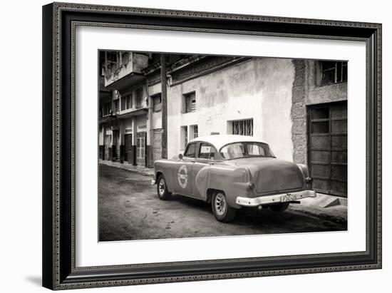 Cuba Fuerte Collection B&W - 1953 Pontiac Original Classic Car-Philippe Hugonnard-Framed Photographic Print