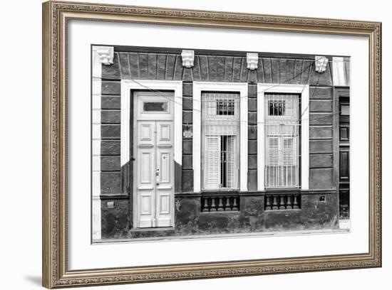 Cuba Fuerte Collection B&W - 355 Street Havana-Philippe Hugonnard-Framed Photographic Print