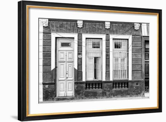 Cuba Fuerte Collection B&W - 355 Street Havana-Philippe Hugonnard-Framed Photographic Print