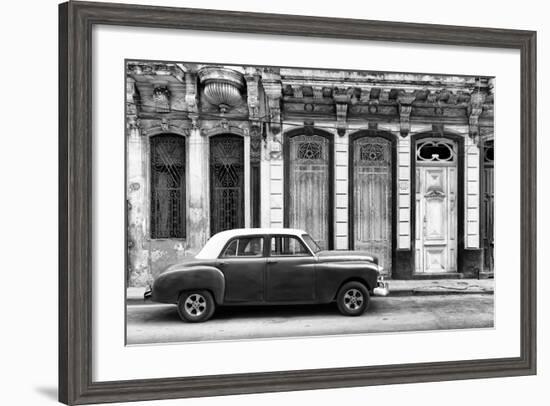 Cuba Fuerte Collection B&W - 813 Street Havana-Philippe Hugonnard-Framed Photographic Print