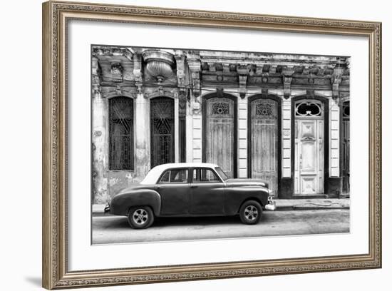 Cuba Fuerte Collection B&W - 813 Street Havana-Philippe Hugonnard-Framed Photographic Print