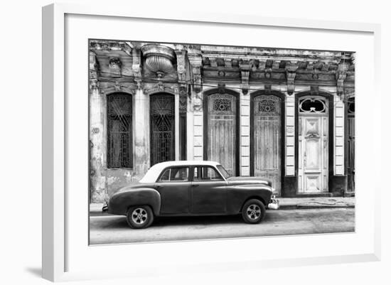 Cuba Fuerte Collection B&W - 813 Street Havana-Philippe Hugonnard-Framed Photographic Print