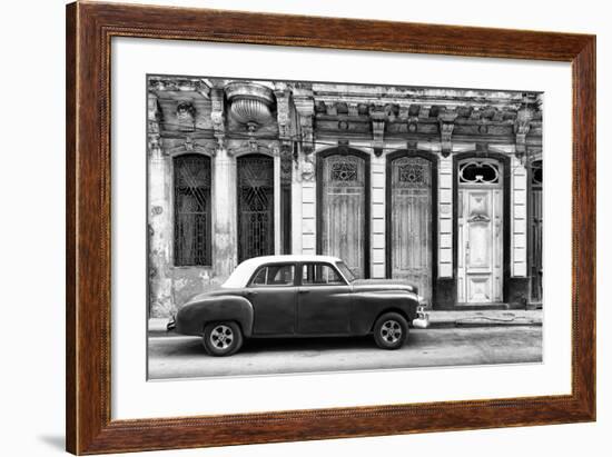 Cuba Fuerte Collection B&W - 813 Street Havana-Philippe Hugonnard-Framed Photographic Print