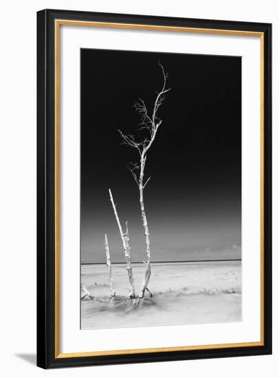 Cuba Fuerte Collection B&W - Alone in the Ocean IV-Philippe Hugonnard-Framed Photographic Print