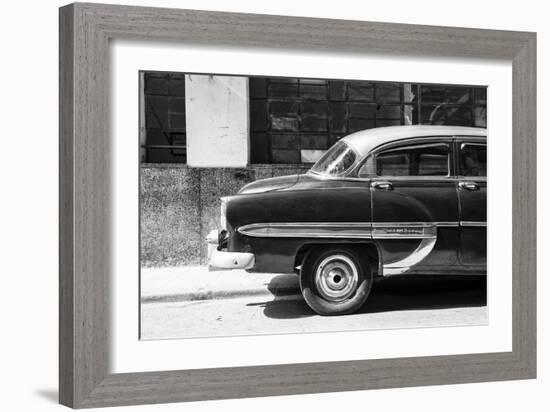 Cuba Fuerte Collection B&W - American Bel Air Chevy-Philippe Hugonnard-Framed Photographic Print