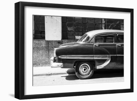 Cuba Fuerte Collection B&W - American Bel Air Chevy-Philippe Hugonnard-Framed Photographic Print