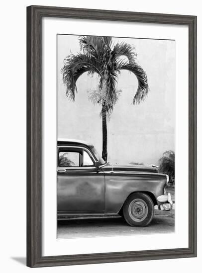 Cuba Fuerte Collection B&W - American Classic Car IV-Philippe Hugonnard-Framed Photographic Print