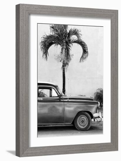 Cuba Fuerte Collection B&W - American Classic Car IV-Philippe Hugonnard-Framed Photographic Print