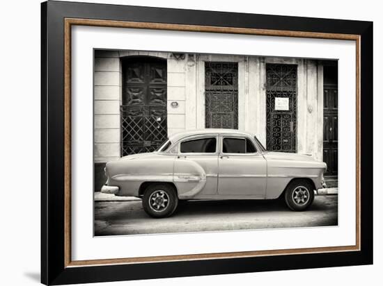 Cuba Fuerte Collection B&W - Bel Air Chevy II-Philippe Hugonnard-Framed Photographic Print