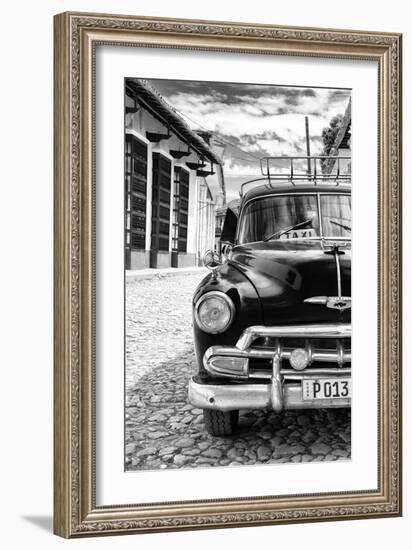 Cuba Fuerte Collection B&W - Black Classic Car II-Philippe Hugonnard-Framed Photographic Print