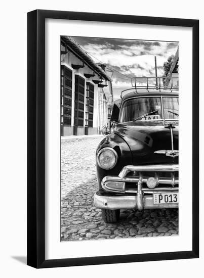 Cuba Fuerte Collection B&W - Black Classic Car II-Philippe Hugonnard-Framed Photographic Print