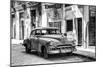 Cuba Fuerte Collection B&W - Chevrolet Classic Car II-Philippe Hugonnard-Mounted Photographic Print